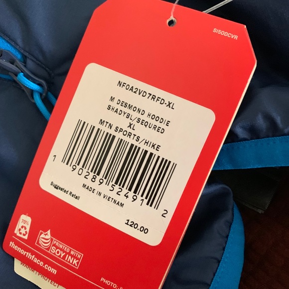 New THE NORTH FACE Desmond Fleece Hoodie Jacket - Picture 6 of 6